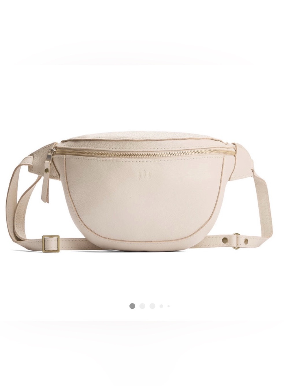 Portland Leather Sally Sling Bag Pebbled Bone